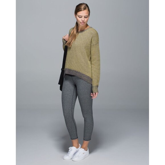 Lululemon Yogi Crew Sweater Nightfall / Aged Moss - Picture 3 of 11